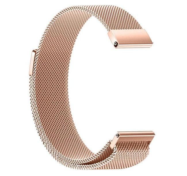 Миланский сетчатый ремешок для часов Garmin Vivoactive 4 Rose Gold (1274165385)