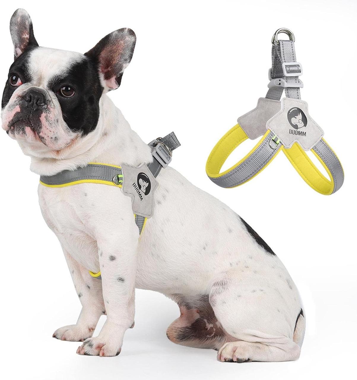 Шлея для собак Duomm регулируемая нейлоновая S 34-46 см Желтый (2030489569) - фото 2 Шлея для собак Duomm регулируемая нейлоновая S 34-46 см Желтый (2030489569) - фото 2