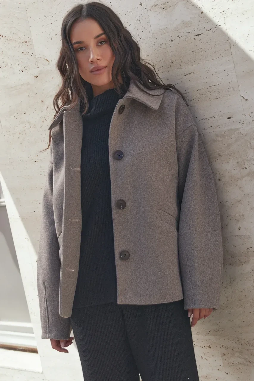 Пальто женское Seventeen S-M Коричневый Пальто женское Seventeen S-M Коричневый