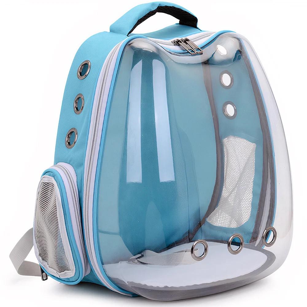 Рюкзак для перенесення домашніх тварин CosmoPet CP-102 39х35х23 см Light Blue (3_06531)