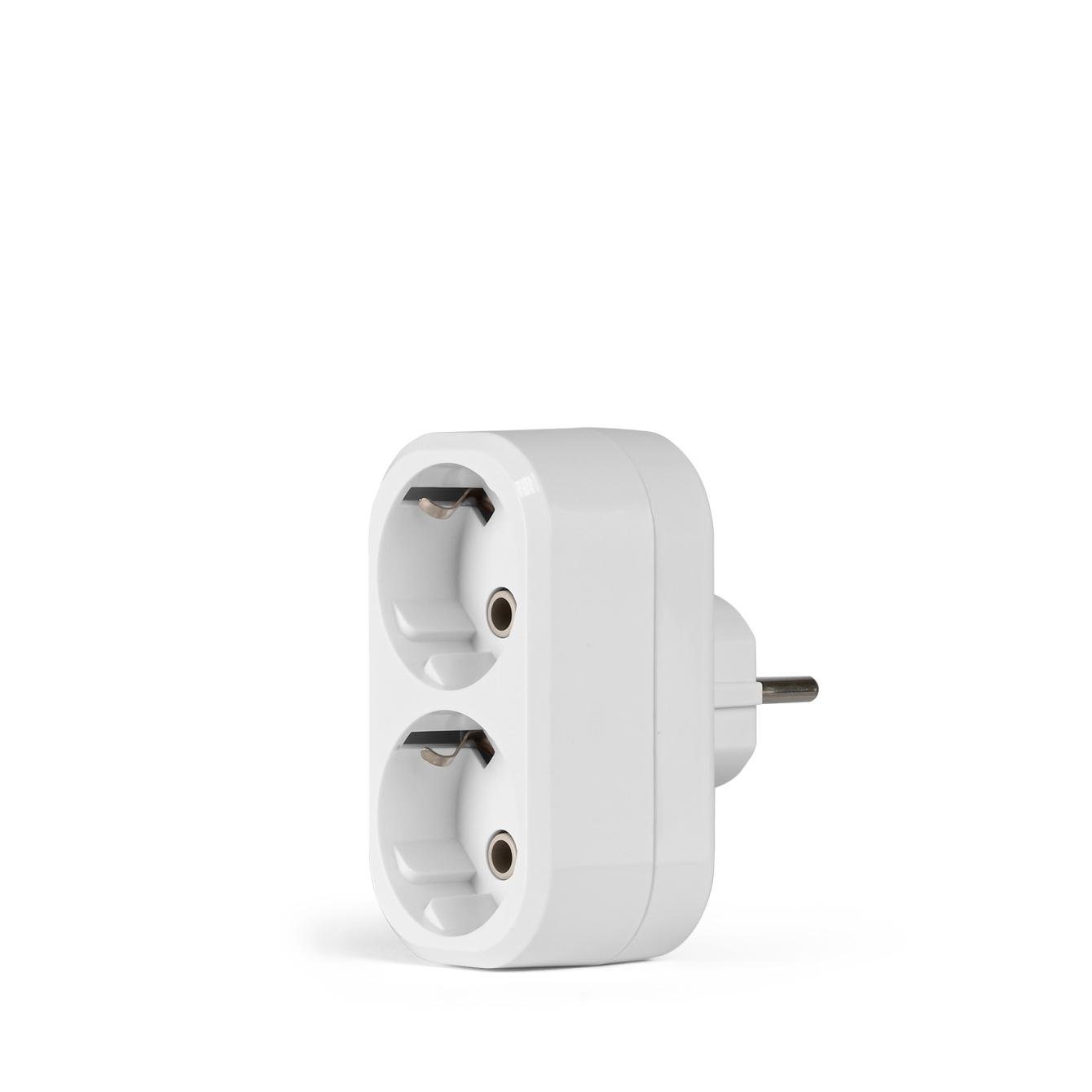 Сетевой разветвитель TITANUM STANDARD с заземлением 2 гнезда Белый (ТF-MR216G-W)