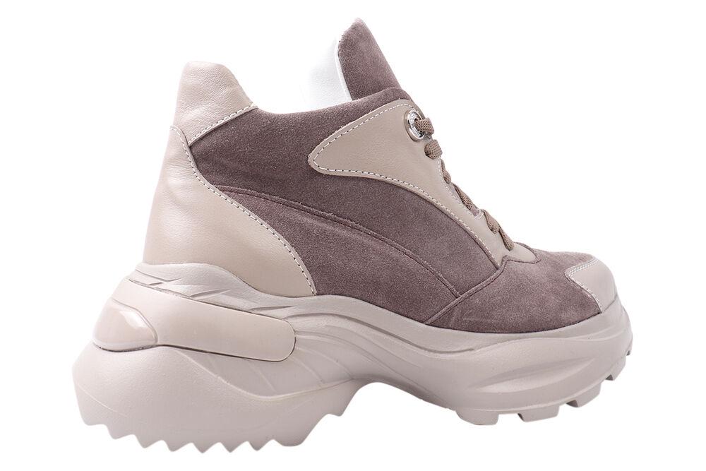 Черевики жіночі Road Style з замші на платформі на шнурівці р. 39 Капучиновий (67-21DHS) - фото 4 Черевики жіночі Road Style з замші на платформі на шнурівці р. 39 Капучиновий (67-21DHS) - фото 4