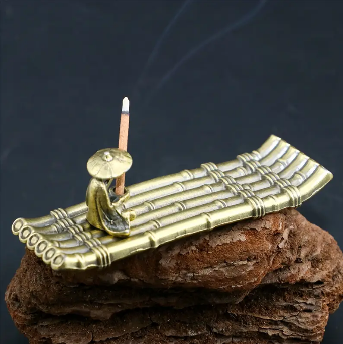 Аромалампа для благовоний Лодочка металлическая 2,4х7х2 см (EG4035)