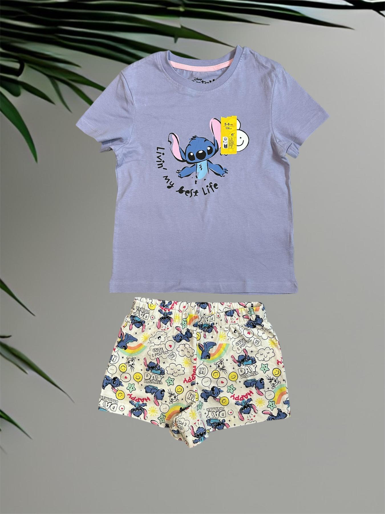 ​Пижама Disney Stitch & PRIMARK 5/6 лет 116 см Фиолетовый (001300433)