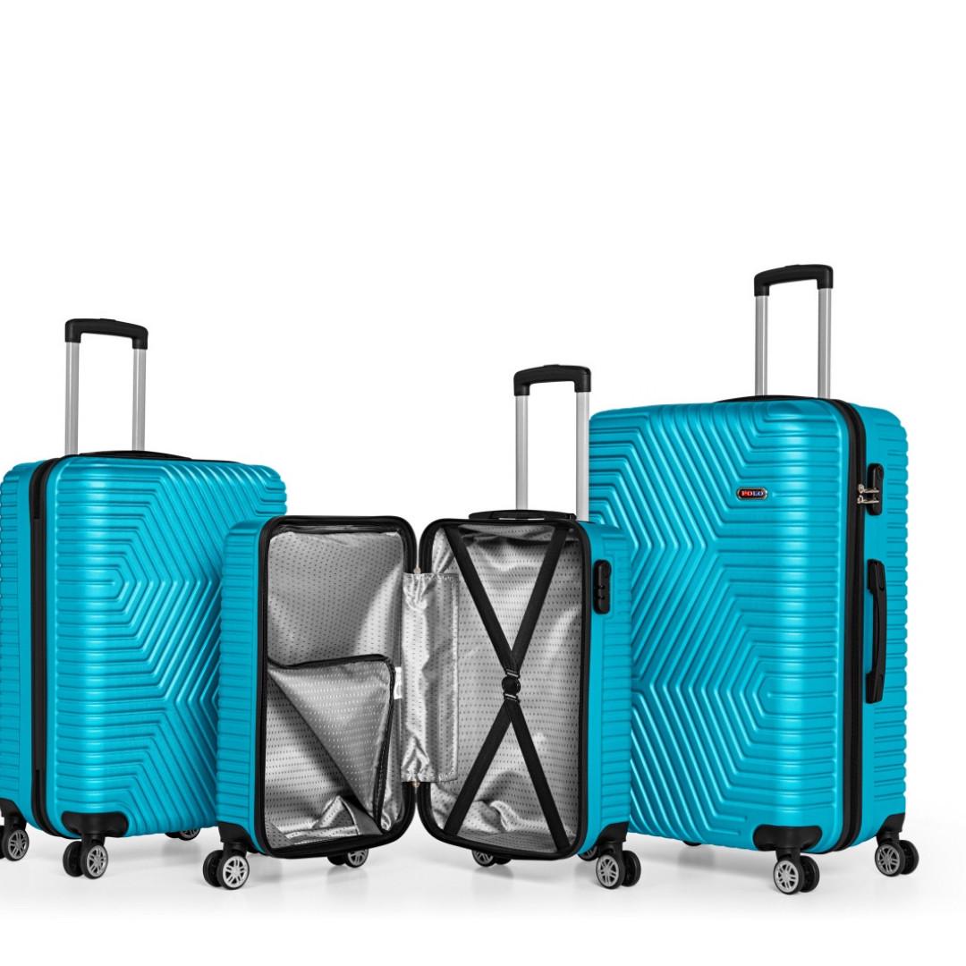 Чемодан Polo ПК010-М поликарбонат на 4-х двойных колесах средний М 70 л Бирюзовый - фото 2 Чемодан Polo ПК010-М поликарбонат на 4-х двойных колесах средний М 70 л Бирюзовый - фото 2