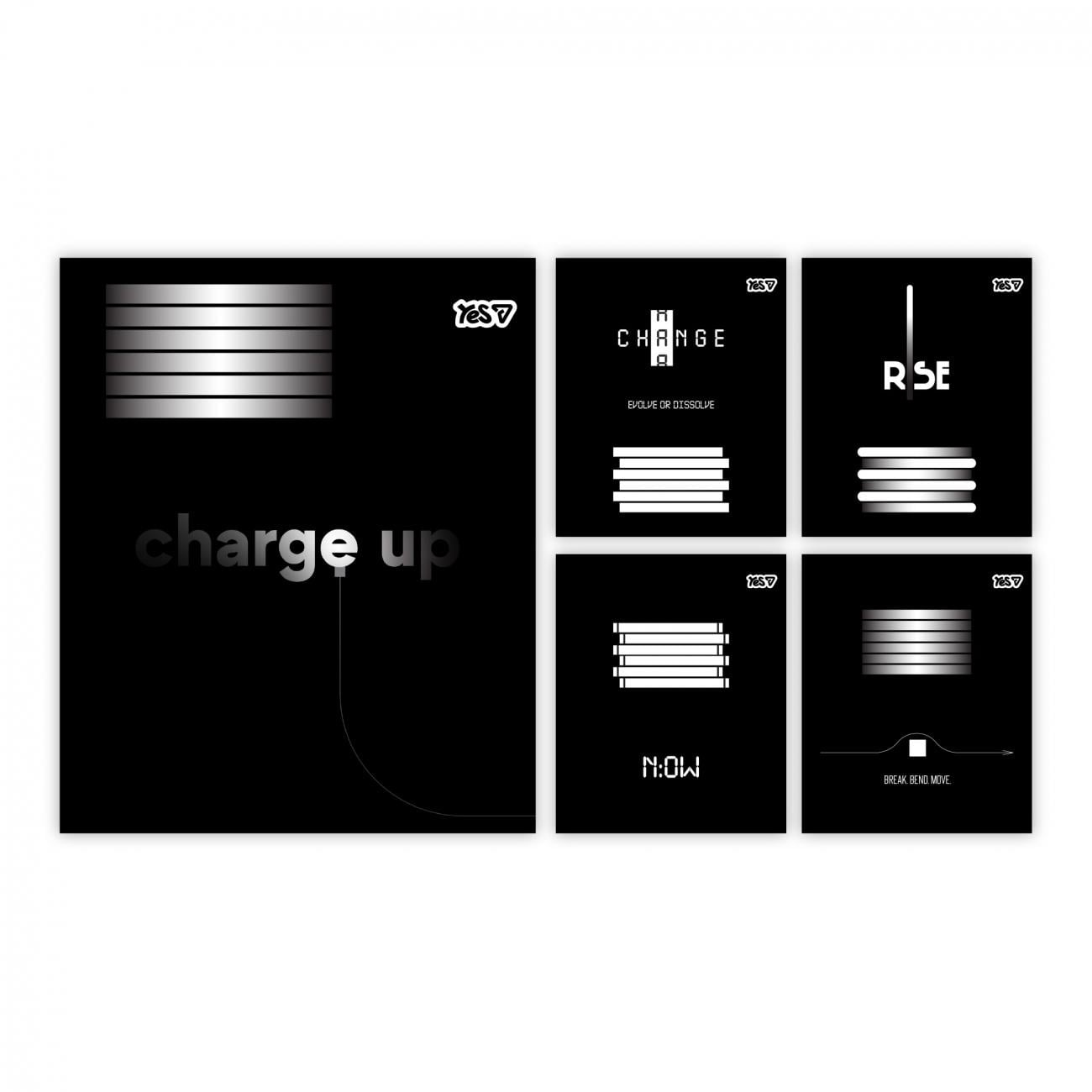 Набор школьных тетрадей YES Energy Level клетка 24 л. 20 шт. (768 902 В)