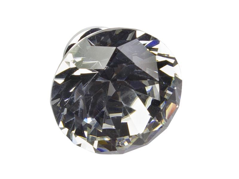 Меблева ручка кнопка GTV Crystal B d 40 мм Хром/Кристал