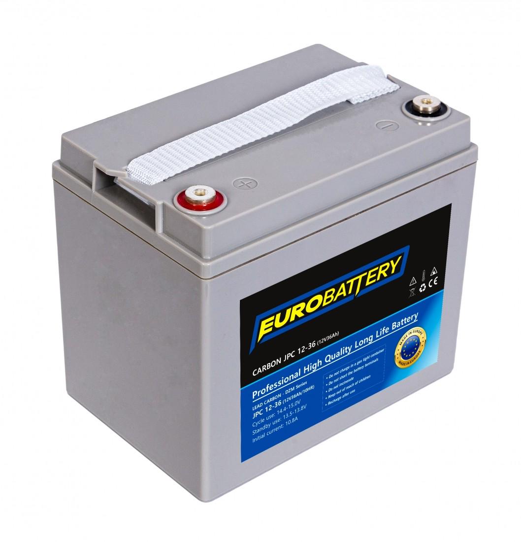Аккумулятор для ИБП EuroBattery JPC12-36 DZM карбоновый 12V 36 Ач (668) - фото 1 Аккумулятор для ИБП EuroBattery JPC12-36 DZM карбоновый 12V 36 Ач (668) - фото 1
