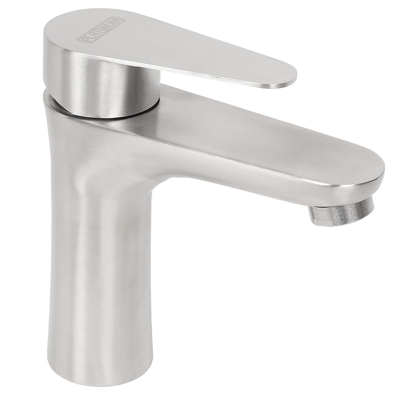 Змішувач для умивальника PLATINUM 14 FHP (8501) PLS-A32602 одноважільний Сатин (151925) Змішувач для умивальника PLATINUM 14 FHP (8501) PLS-A32602 одноважільний Сатин (151925)