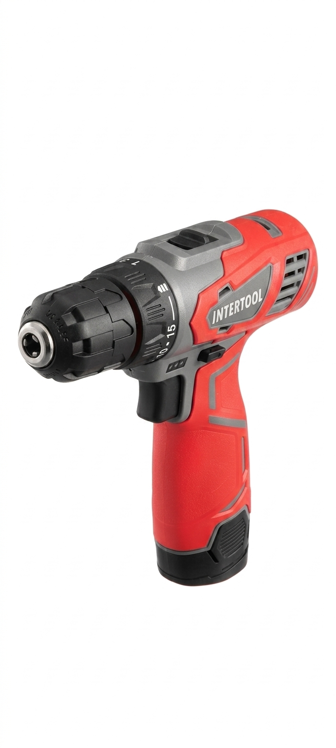 Шурупокрут-дриль акумуляторний Intertool DT-0310 12 В 1,5 Аг (34180054)