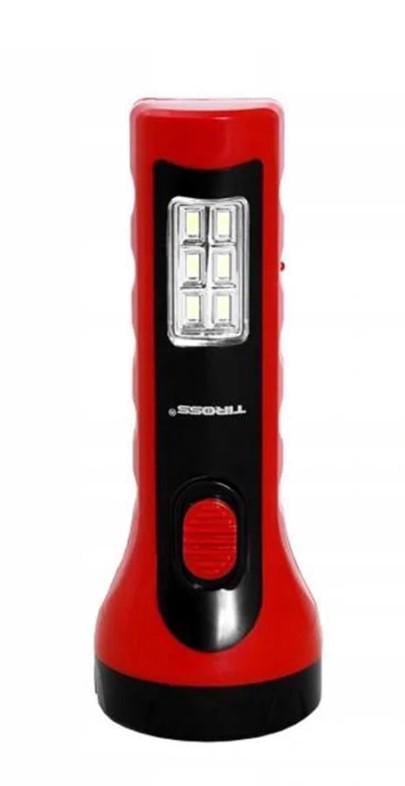 Ліхтар акумуляторний Tiross TS-1138N LED із зарядним пристроєм Червоний (2081517837)