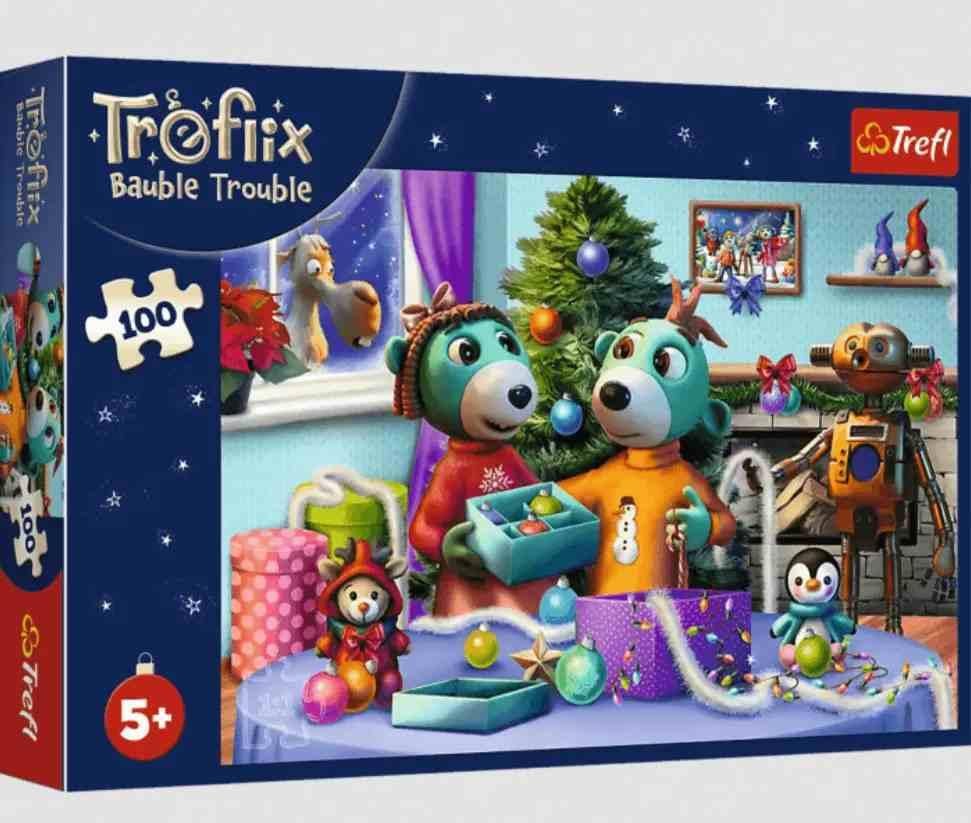 Пазлы The Treflik Family Семейное Рождество Трефлика 100 элементов (2987246358)
