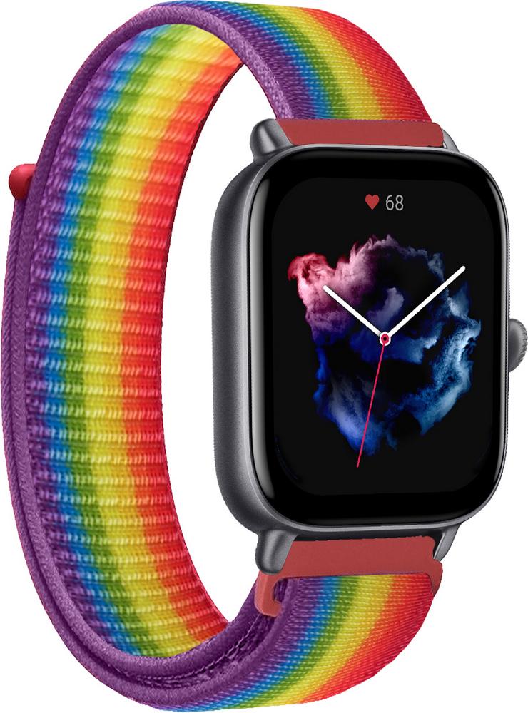 Ремінець нейлоновий Sport Loop для Amazfit GTS 3 Rainbow (15119-6B) Ремінець нейлоновий Sport Loop для Amazfit GTS 3 Rainbow (15119-6B)