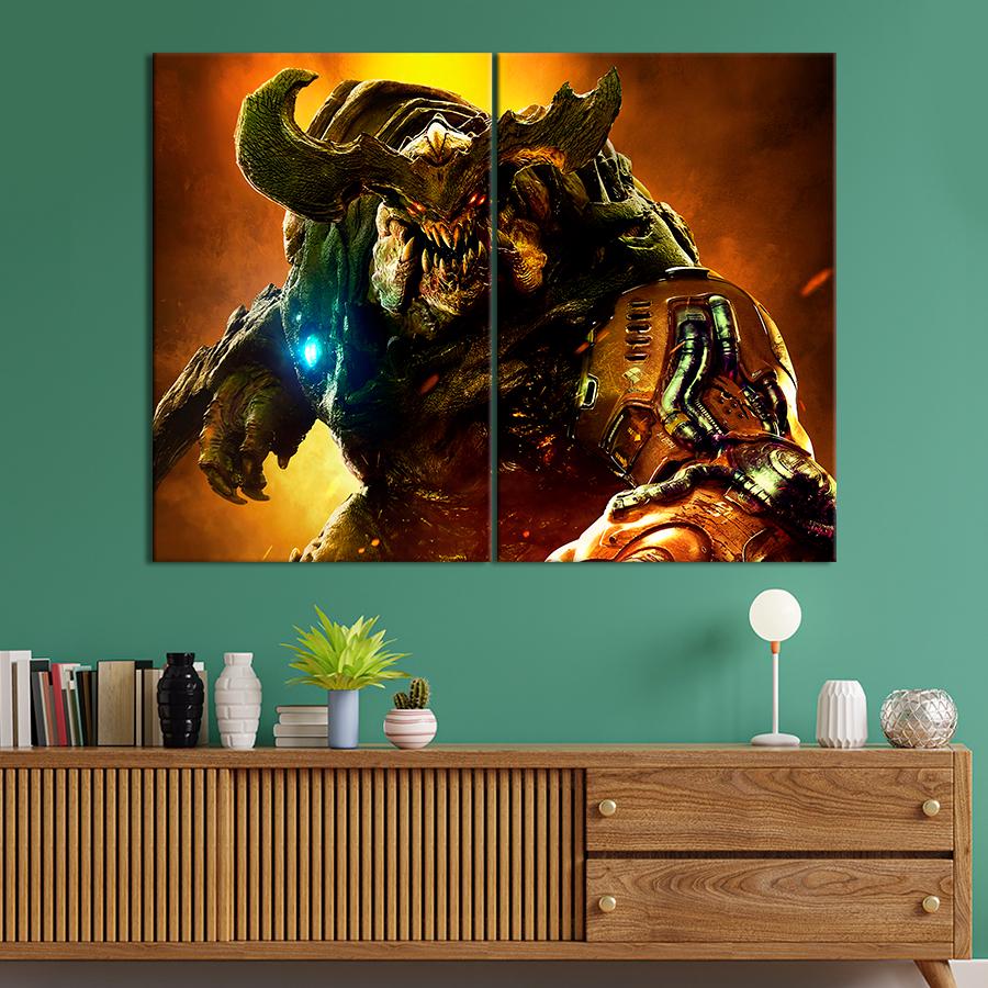 Настенний декор Монстр Кибердемон Doom 71x51 см (A163-2)