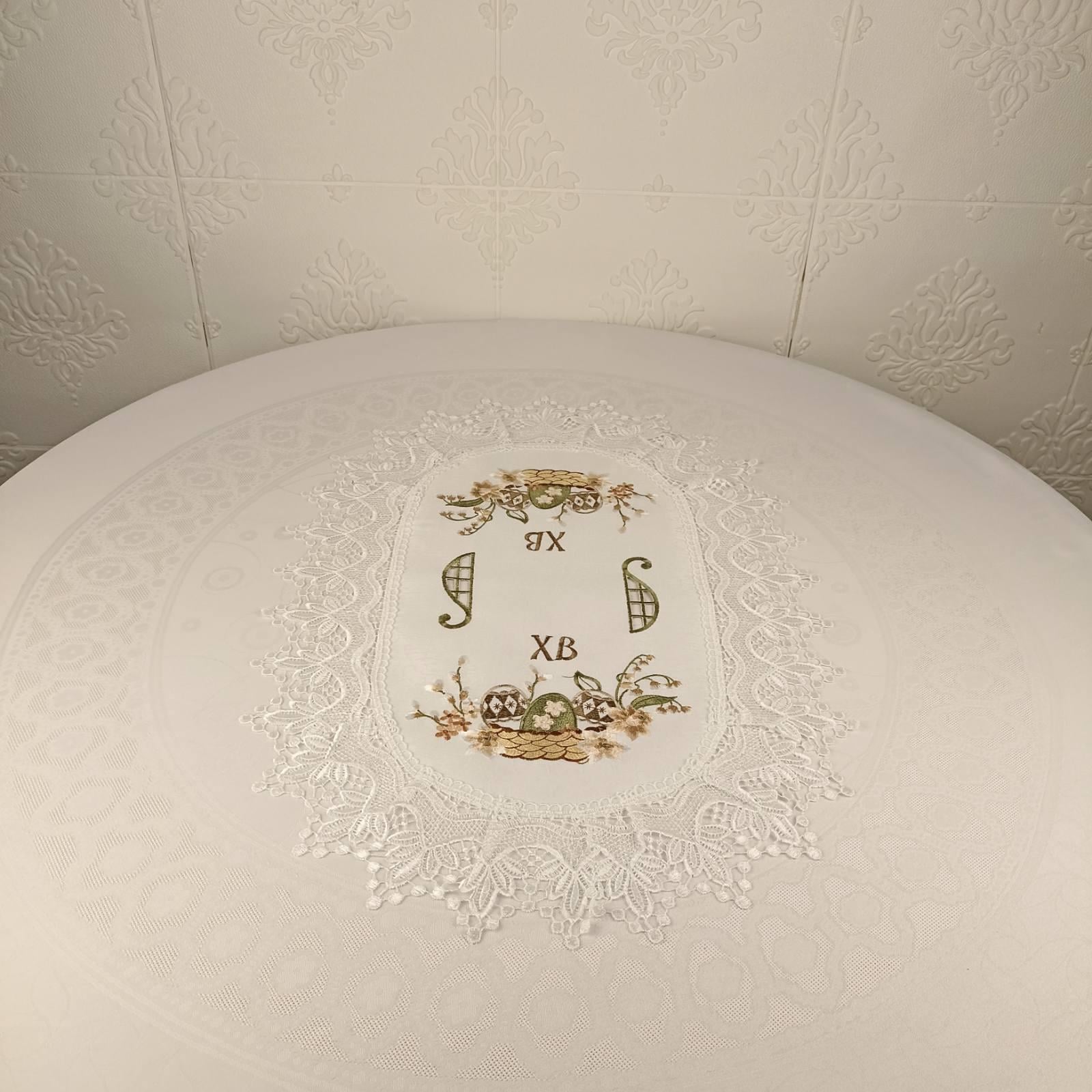 Салфетка пасхальная овальная YM60264A 40x65 см (CN37809)
