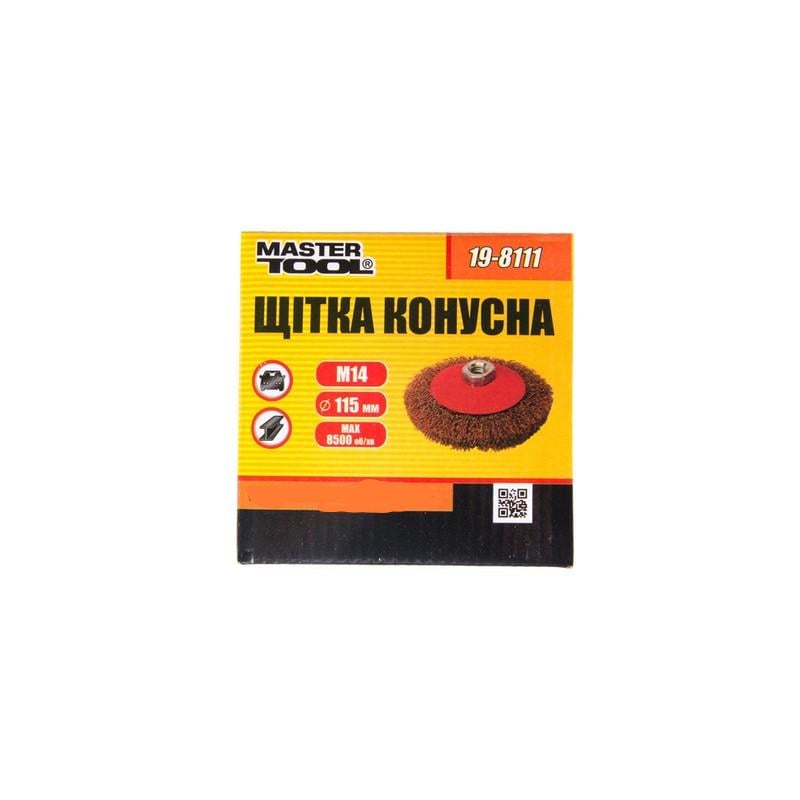 Щітка конусна MasterTool GM D115 мм М14 (19-8111)