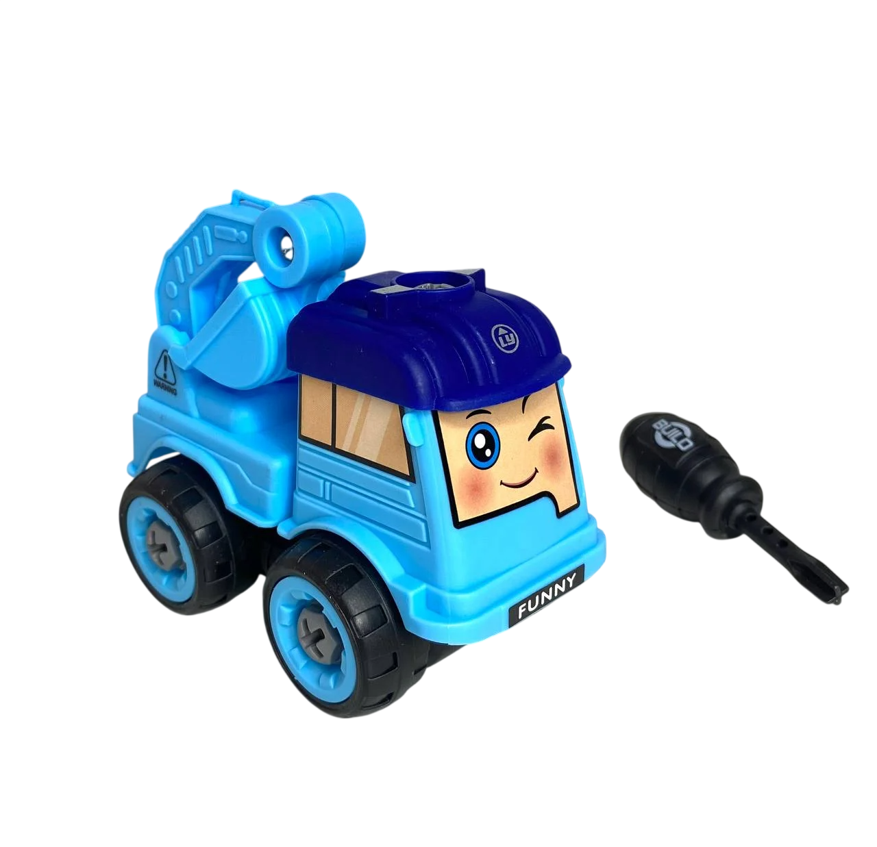 Машинка конструктор-детская Limo Toy LY031C на шурупах спецтехника с отверткой Экскаватор (2289298042)