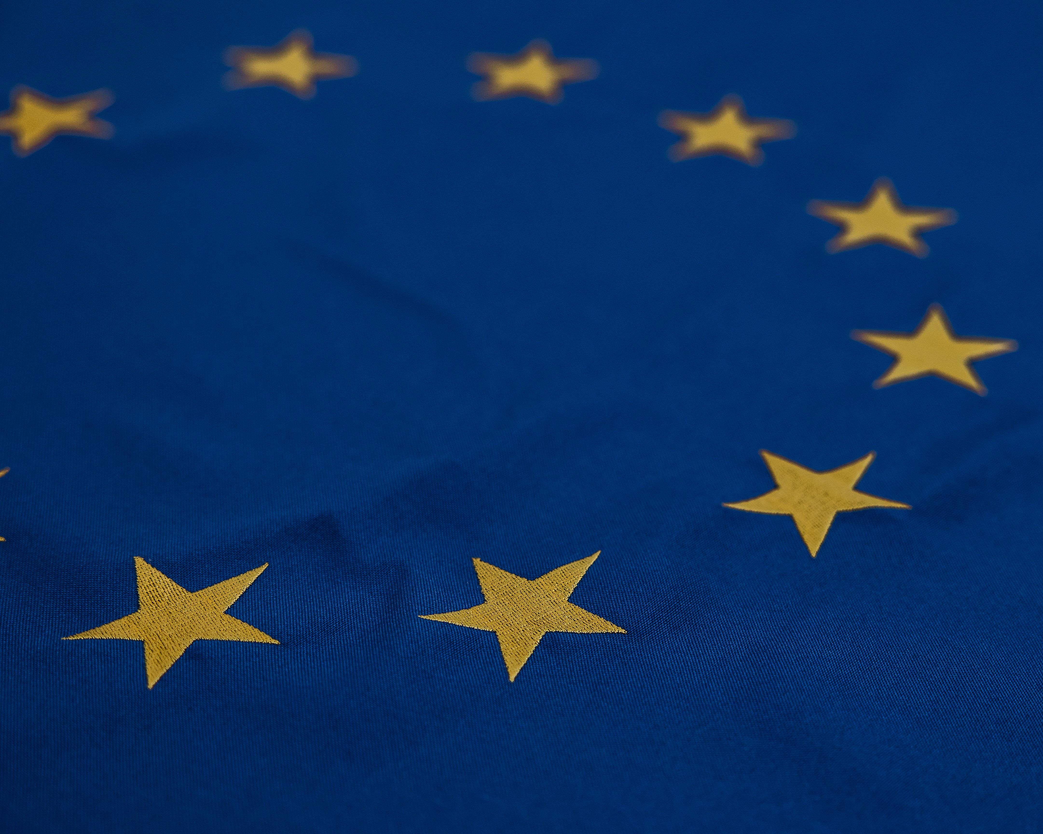 Флаг Евросоюза с карманом для крепления 90х140 см (0002375) - фото 2 Флаг Евросоюза с карманом для крепления 90х140 см (0002375) - фото 2