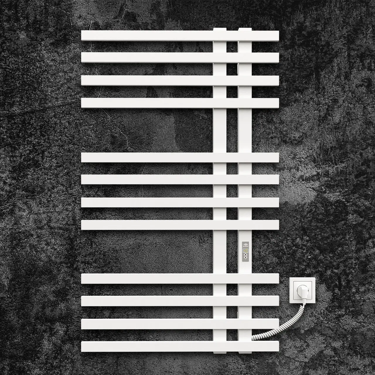 Рушникосушарка електрична KOSSER Драбинка Браш 1000х600 мм/12 ER Білий (KSR-ДБ02ERW)