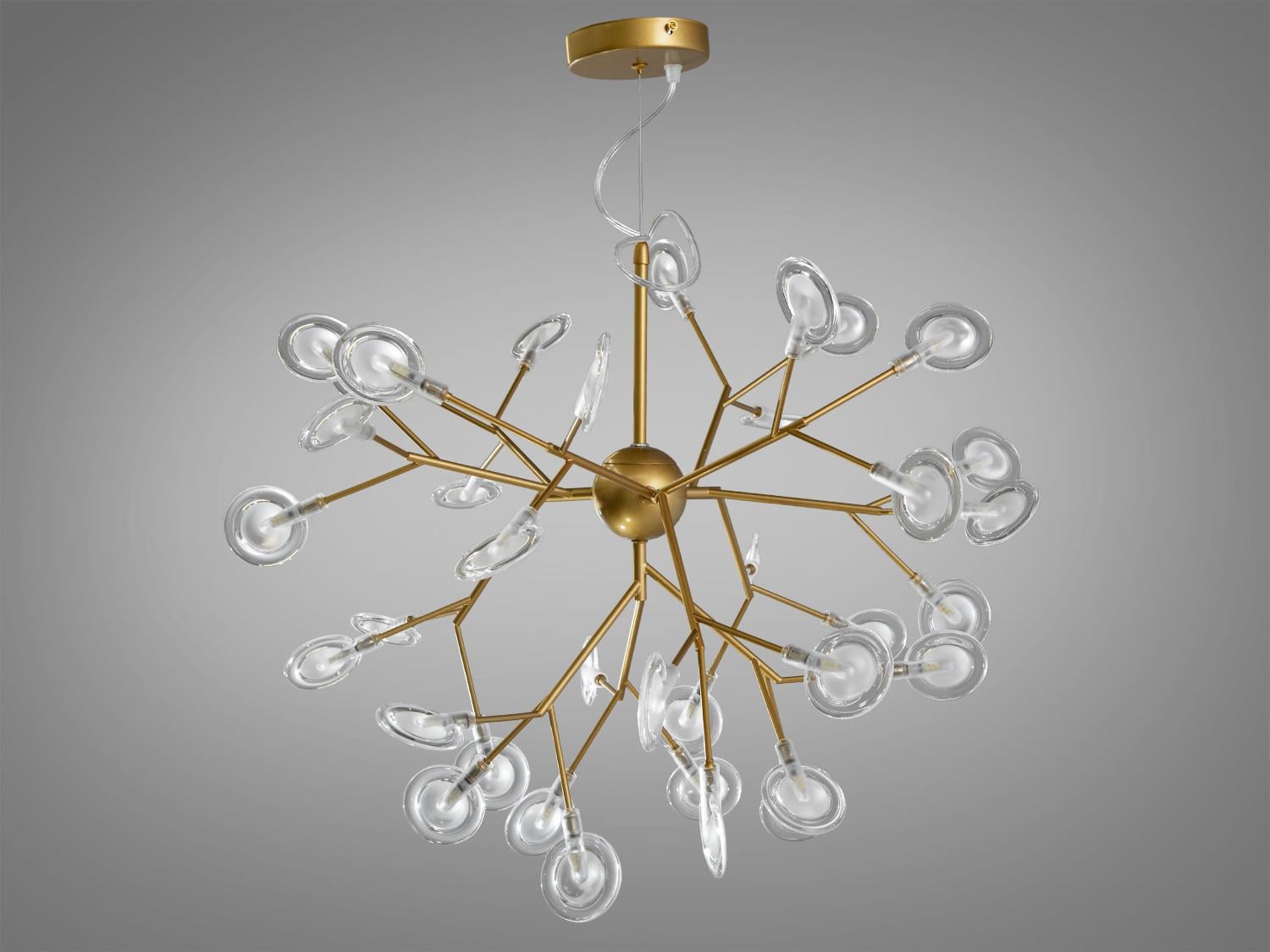 Люстра подвесная Diasha Светлячок 27 ламп Золотистый (887-36C GD) Люстра подвесная Diasha Светлячок 27 ламп Золотистый (887-36C GD)