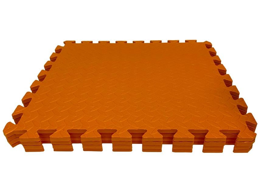 Пол мягкий-пазл EVA 500х500х10 мм Оранжевый (1994526669) - фото 2