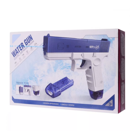 Пистолет детский Water Gun Glock USB Blue (11066719) - фото 3