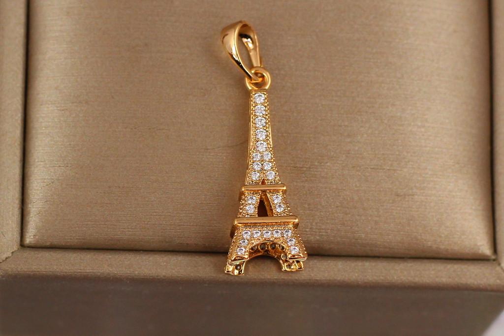 Кулон Xuping Jewelry Эйфелева башня 2,3 см 9 мм Золотистый