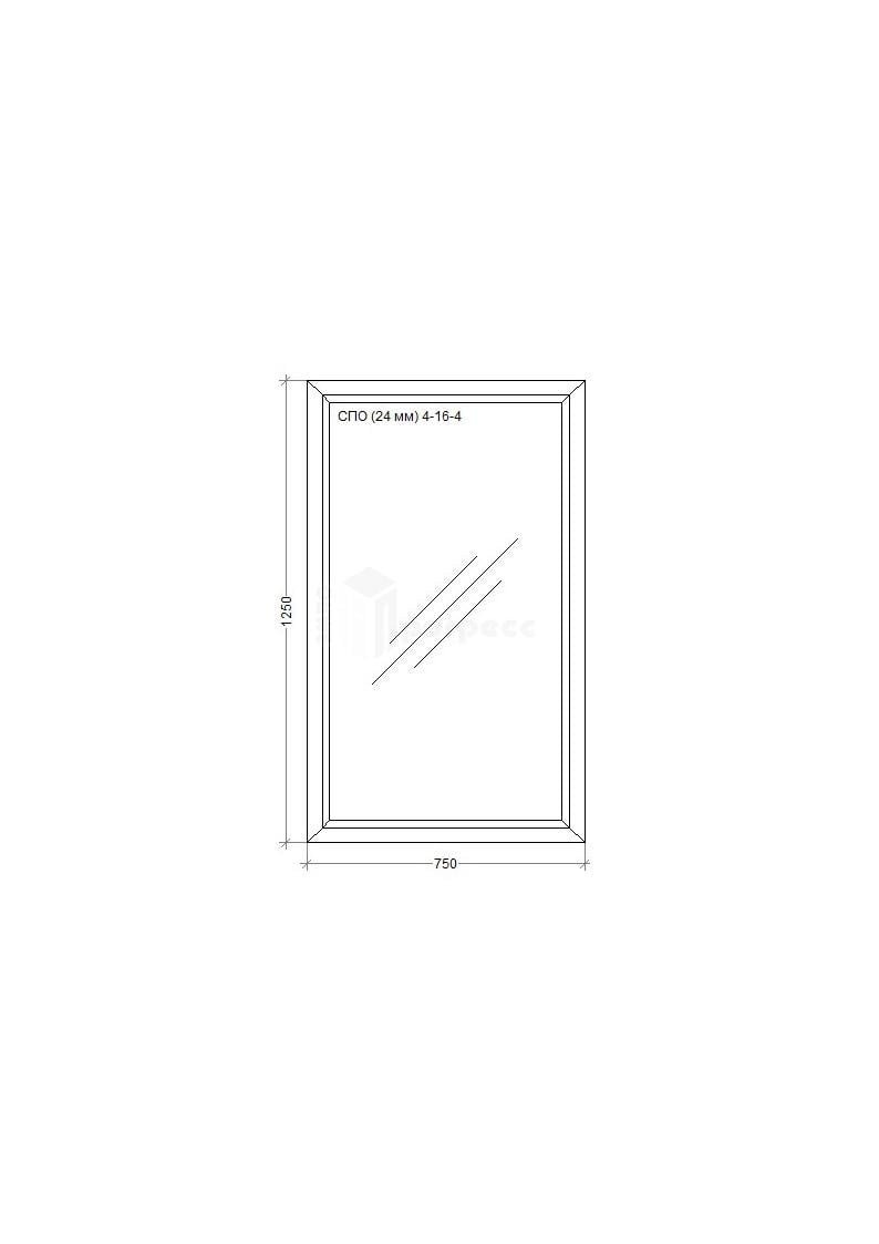 Вікно металопластикове WDS «Miroplast» глухе 750х1250 мм - фото 2 Вікно металопластикове WDS «Miroplast» глухе 750х1250 мм - фото 2
