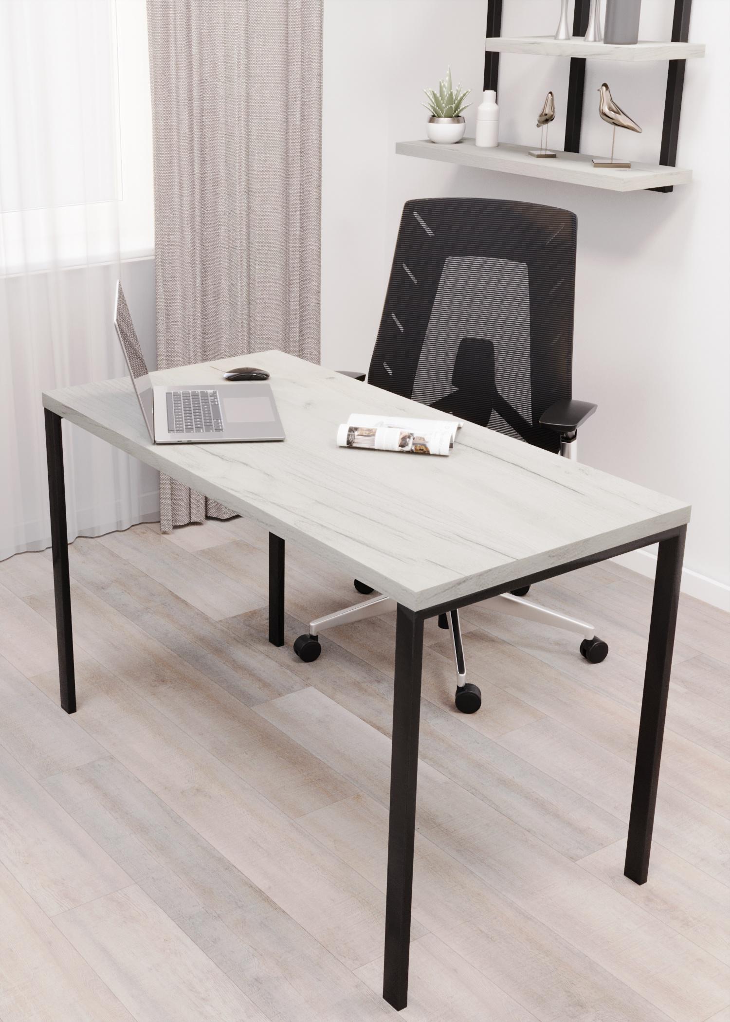 Стіл письмовий Loft Серія 3 1200х600х32 мм Дуб Крафт/Білий
