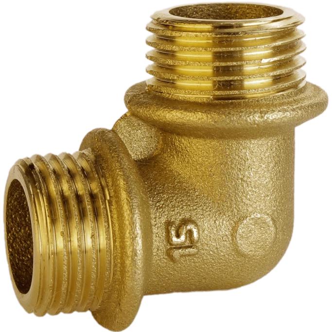 Колено VA А0113А с буртом латунь 1/2х1/2" (000010541)