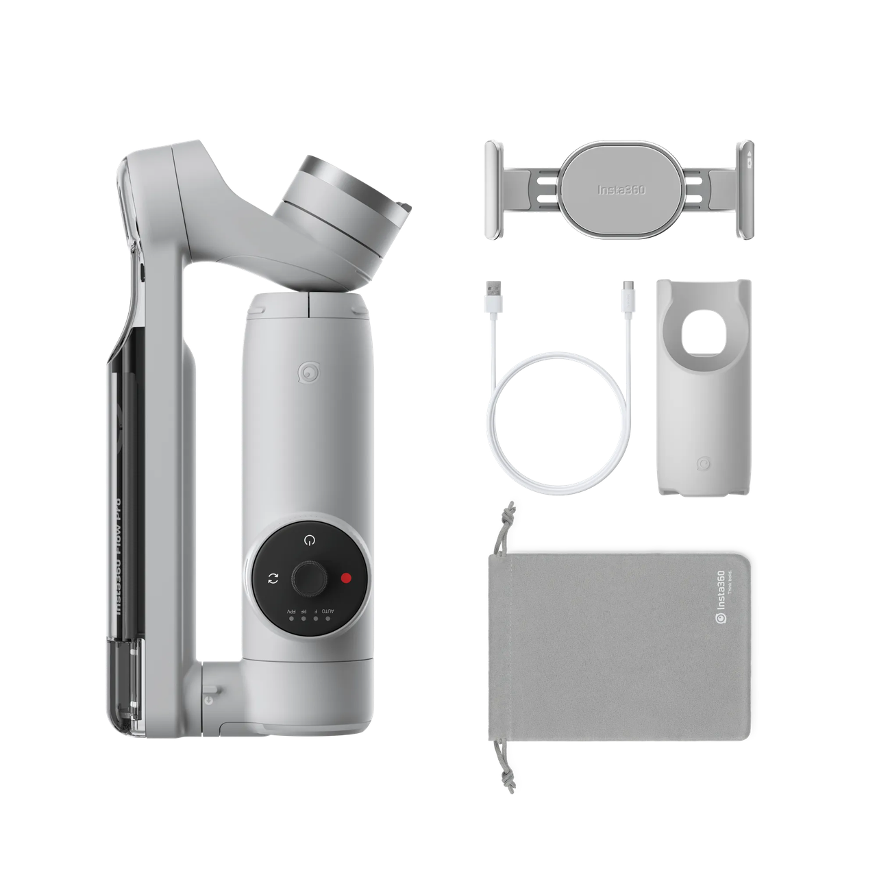 Стабілізатор Insta360 Flow Pro Stone Gray - фото 7 Стабілізатор Insta360 Flow Pro Stone Gray - фото 7