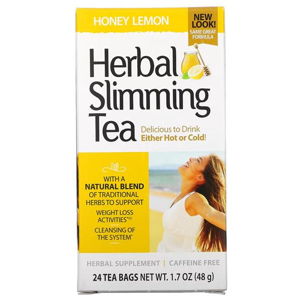Заменитель питания 21st Century Herbal Slimming Tea Caffeine Free 24 Tea Bags Honey Lemon (000023540)