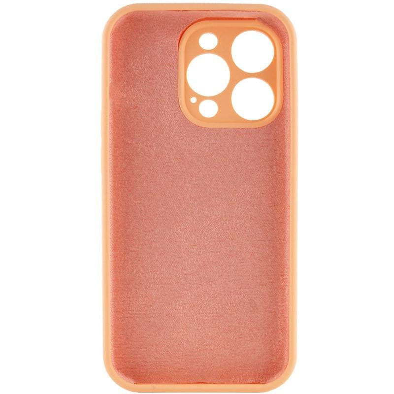 Чехол Silicone Case Full Camera Protective (AA) NO LOGO для Apple iPhone 15 Pro Max (6.7") Оранжевый | Cantaloupe - фото 3