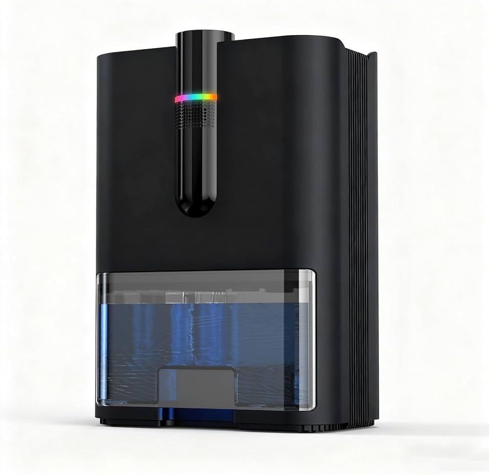 Осушитель воздуха Dehumidifier H13 800 мл/24 ч 80 м² бак 2,5 л дренаж автодефрост Черный