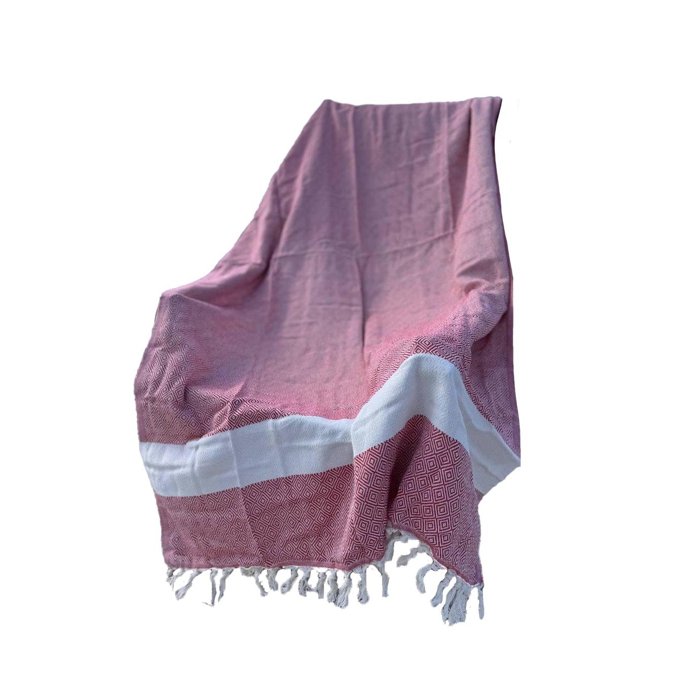 Покрывало гипоаллергенное муслин 100х180 см Розовый (П4К-AL-peshtamel-001-01)