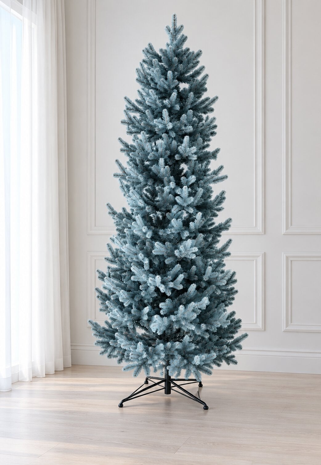 Ялинка штучна лита HVOYA Traditional Slim 180 см Блакитний (1982627984)