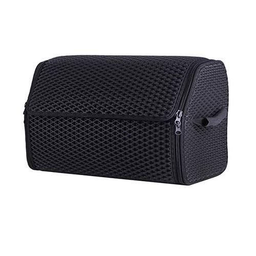 Органайзер в багажник EVA Ромб 1 отдел с пластиковой ручкой на липучке 400х330х250 мм Черный (00000060463)