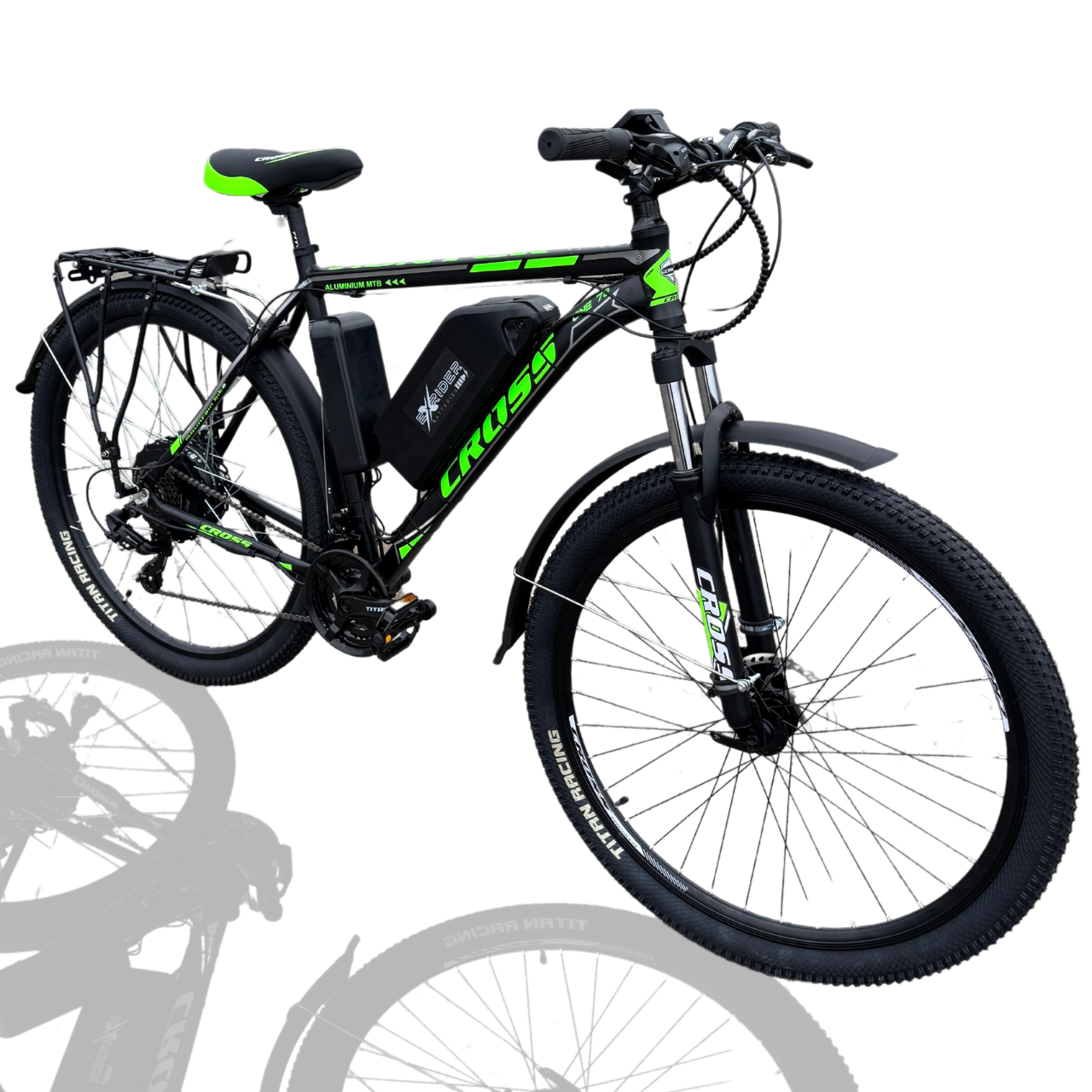 Велосипед з Е-комплектом Titan з багажником 29" Hunter 2025 48 В 1000 Вт MXSUS 18 Ah/до 65 км запас ходу з дисплеєм LSD10/Pas-ассистент (299f974d)