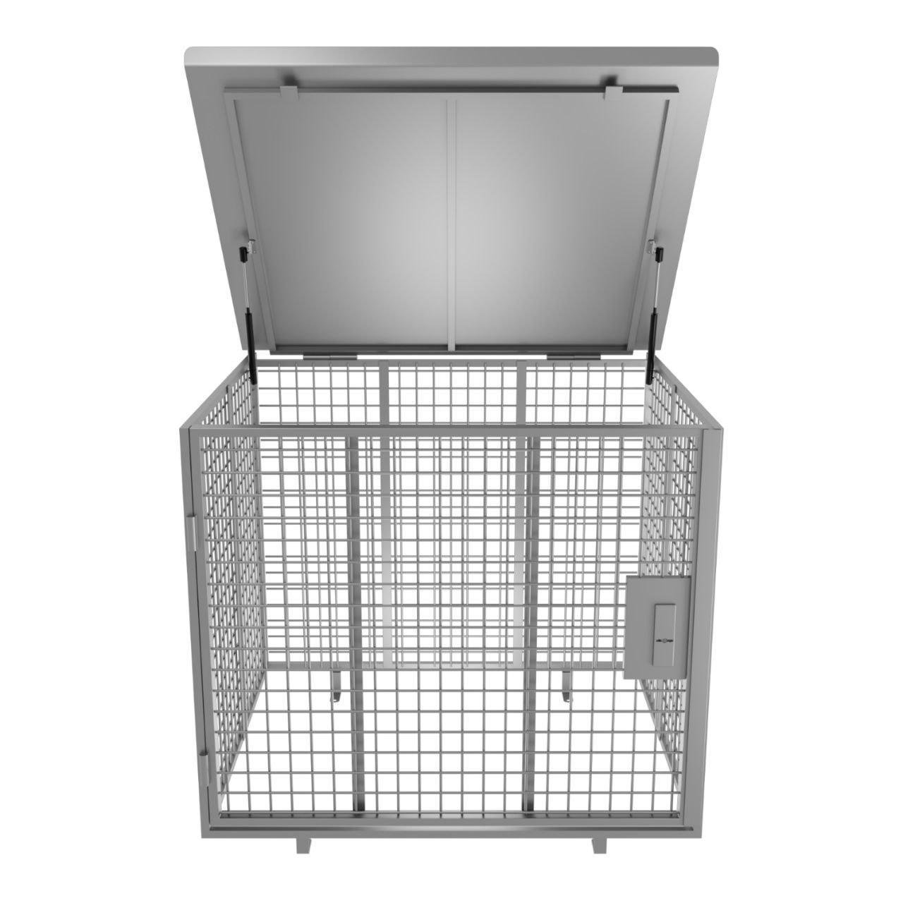 Бокс для генератора антивандальный БГСз-01 сетчатый уличный с замком 1000х800х800 мм (1985776176/К0161) - фото 3 Бокс для генератора антивандальный БГСз-01 сетчатый уличный с замком 1000х800х800 мм (1985776176/К0161) - фото 3