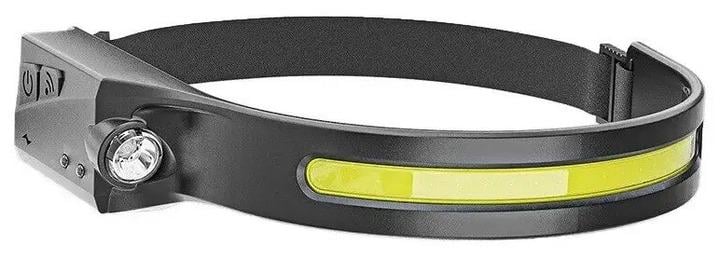 Фонарик налобный аккумуляторный B27535 Черный