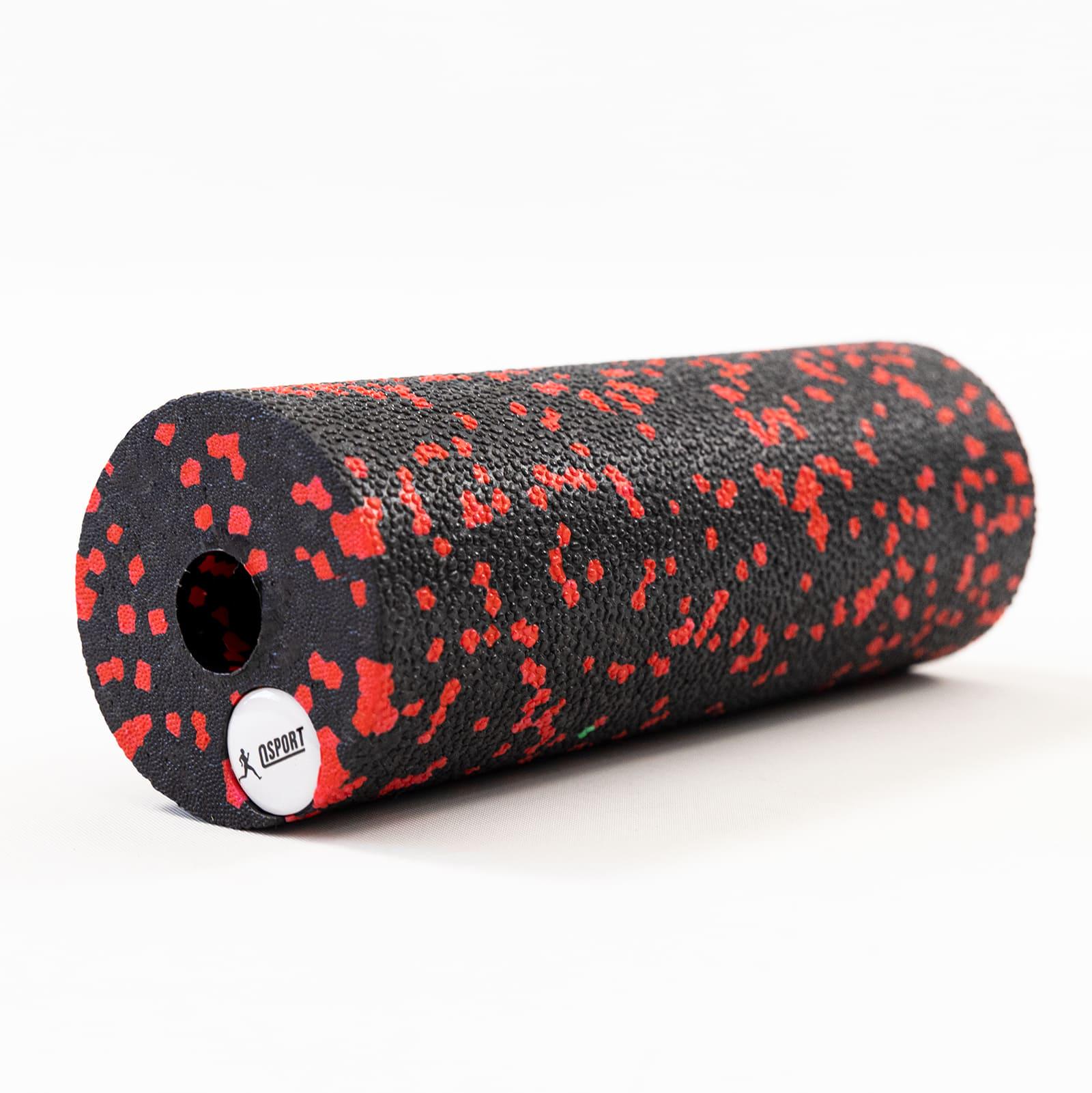 Набор массажный для йоги и фитнеса OSPORT EPP 3в1 массажный валик/йога ролл/массажный мяч МФР Черно-красный (OF-0281) - фото 3