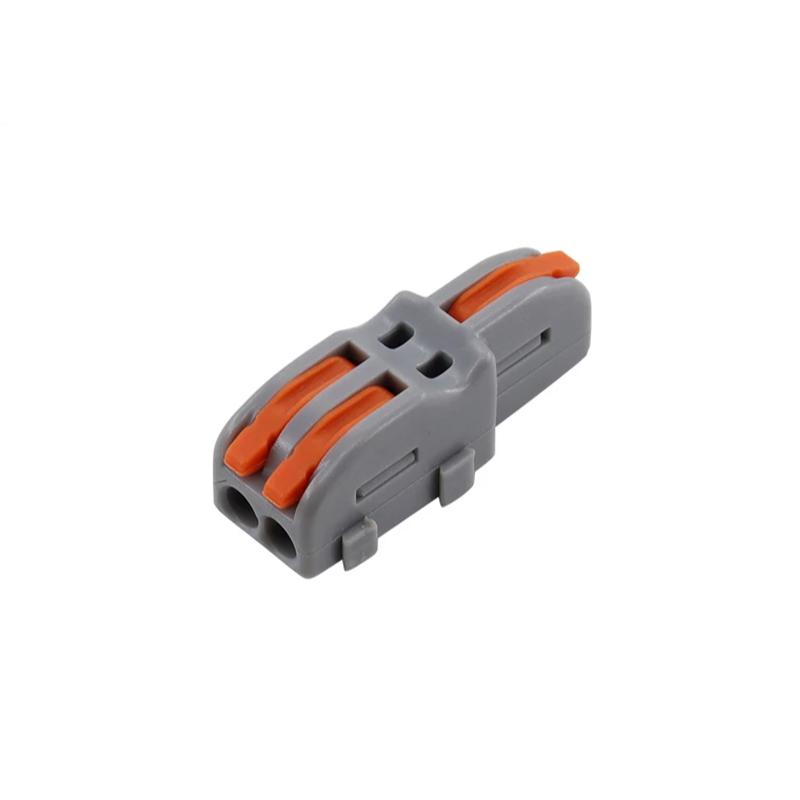 Клемма проходная Tactix 0,08-4 мм2 32А 1-2 наборная 39х13х14,5 мм Оранжевый (F12)