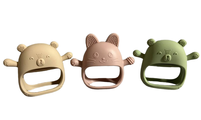 Прорезыватель-рукавичка для зубов силиконовый 3 шт. (731)