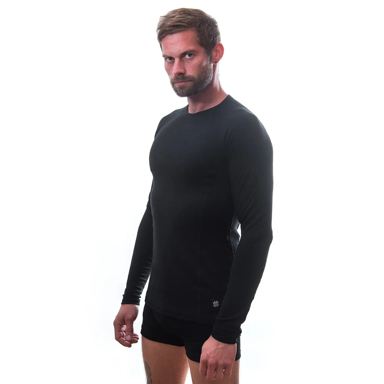 Термофутболка мужская Sensor Merino DF LS Black (SM11M-black-M) - фото 2