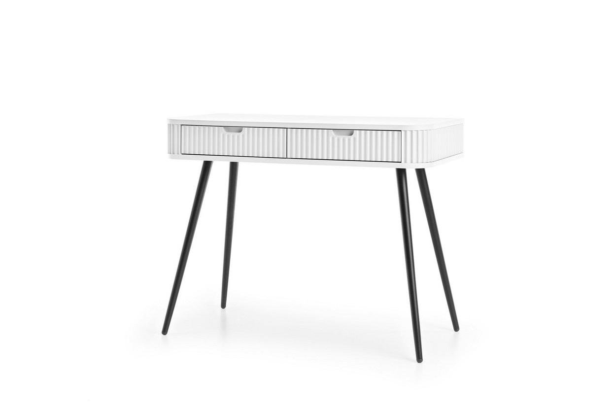 Туалетный стол Perfect Home T103 Zova ЛДСП/МДФ/металл Белый/Черный (50724) Туалетный стол Perfect Home T103 Zova ЛДСП/МДФ/металл Белый/Черный (50724)