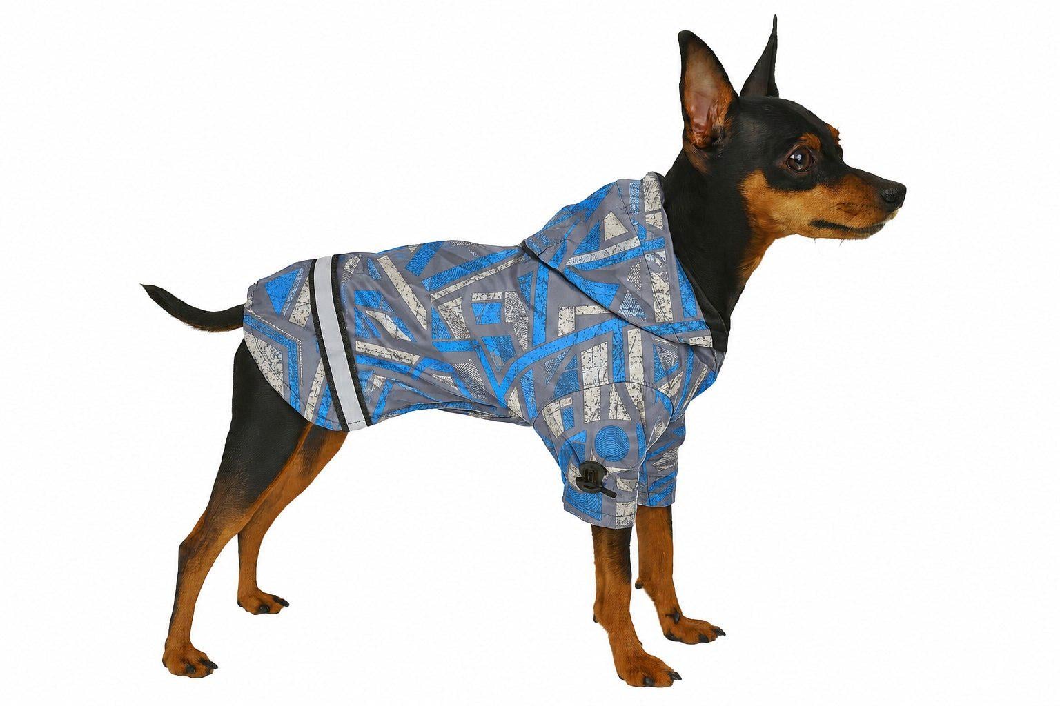 Куртка для собак Diego Jacket Геометрия XS Голубой (10230106)