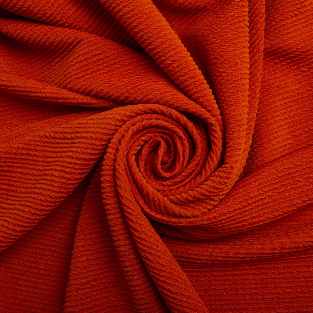 Ткань трикотаж жаккард Арнела терракот