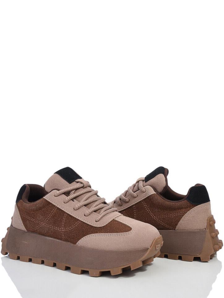 Кроссовки нубуковые Stilli VN260-6 р. 39 Коричнево-бежевый