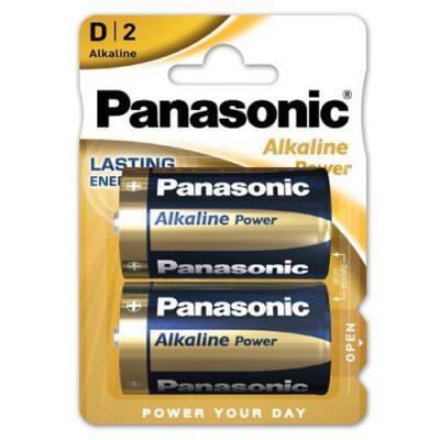 Батарейки Panasonic Alkaline Power лужні D LR20 блістер 2 шт.
