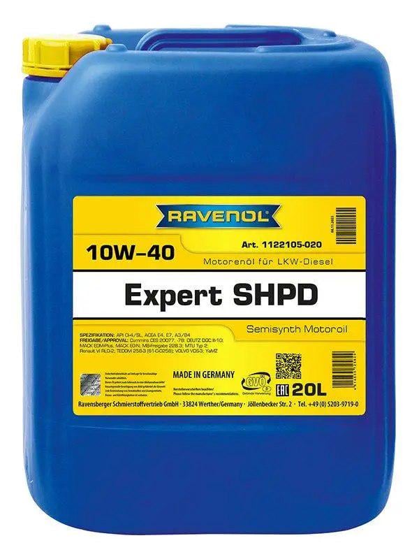 Моторне мастило напівсинтетичне RAVENOL 10w-40 Expert SHPD Semisynth CI-4/SL E4/Е7 A3/B4 20 л (1122105-020) - фото 1 Моторне мастило напівсинтетичне RAVENOL 10w-40 Expert SHPD Semisynth CI-4/SL E4/Е7 A3/B4 20 л (1122105-020) - фото 1